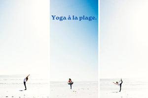 Du yoga à la plage.