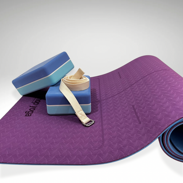 Kit Yoga Master - Tout l'essentiel pour pratiquer le yoga à un prix avantageux - Pack tapis Jukkal XL Violet - My Shop Yoga