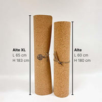Alte XL-tapis de yoga en liège-grande largeur-comparatif avec Alte plus petit-my shop yoga