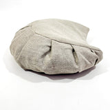 Coussin de méditation Luna en chanvre, forme demi-lune, vue de côté, texture naturelle et compacte- my shop yoga