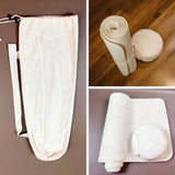 pack méditation - tapis de yoga avec le sac de transport et coussin en laine - my shop yoga