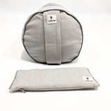 pack rituel relaxation yoga bolster niru masque sama -colori gris- my shop yoga