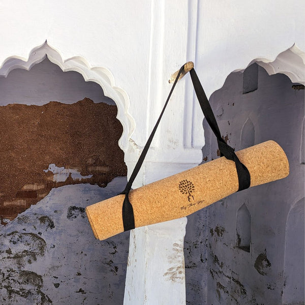 Sakol - Sangle Yoga Transport et Etirements sur Ecoa le tapis yoga liège-My Shop Yoga