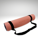 Jukkal XL - Tapis de Yoga TPE double couche plus sa sangle de transport- 6mm - bicolore - colori rose/bleu - My Shop Yoga