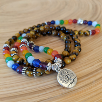 Chilpi – Collier Bracelet Mala aux 108 Perles Multicolores - My Shop Yoga