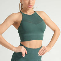 Sagar Bra – Brassière Sport Dos Nageur - vert - Femme- My Shop Yoga