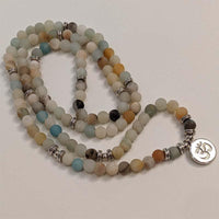 Aknoor - Bijou Mala aux 108 perles d'Amazonite - My Shop Yoga