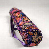 Amber – Sac de Yoga en Toile Imprimée – Waterproof - Odyssée Mauve Orange - My Shop Yoga