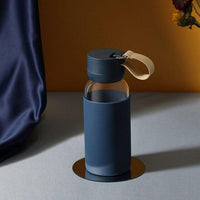 Balki – Gourde Réutilisable Verre et Silicone avec bouchon à visser - 400ml - My Shop Yoga