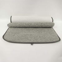 Dhodra - Tapis Yoga Laine Gris Clair - Mérinos et Latex - Sac Transport - My Shop Yoga