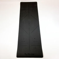 Kit Yoga Starter - 6 mn - vue tapis noir déroulé - My Shop Yoga
