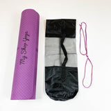 Jewali - Tapis de Yoga TPE - 6mm - vue Sac et Sangle Transport - My Shop Yoga