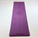 Jewali - Tapis de Yoga TPE - 6mm - vue entier colori violet mandala - My Shop Yoga
