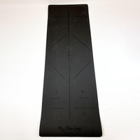 Jewali - Tapis de Yoga TPE - 6mm - vue entier colori noir 7 chakras - My Shop Yoga