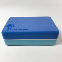 Liam - Brique Yoga EVA - Yoga Block - Bicolore - 23x15x7.5cm - Bicolore bleu ciel et bleu marine - My Shop Yoga
