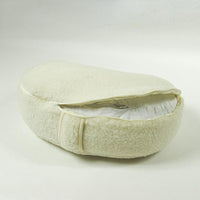 Moun - Coussin demi lune de Méditation - Laine vierge -vue housse intérieure - My Shop Yoga