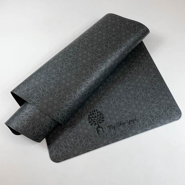Naan - Tapis de Yoga - PU Caoutchouc Naturel - Sac Transport - Gris Ardoise- My Shop Yoga