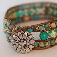 Tulsi – Bracelet en Corde aux Perles en Pierres Naturelles - Vegan - My Shop Yoga