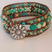 Tulsi – Bracelet en Corde aux Perles en Pierres Naturelles - Vegan - My Shop Yoga