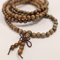 Utoor – Collier Bracelet Mala aux 216 perles Bois Santal Vert - My Shop Yoga